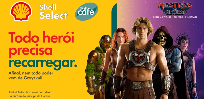 Shell Café e Sony transformam posto de São Paulo em universo de "Mestres do Universo" com ativações exclusivas e brindes colecionáveis